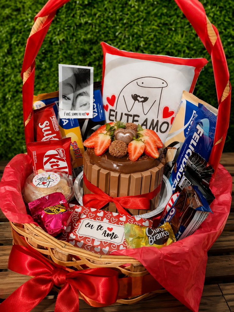 ❤️ Cesta Amor em Chocolates