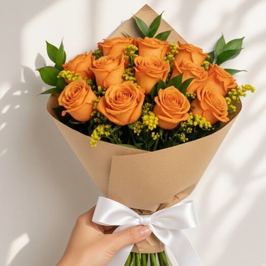 Buquê de Rosas Laranja